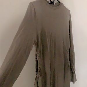 Long sleeve Zara dress with side cut outs